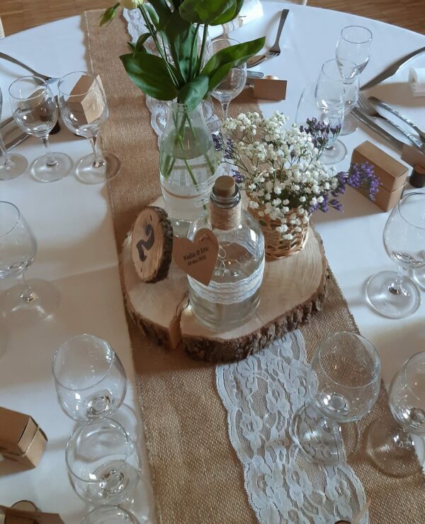 Chemin table jute