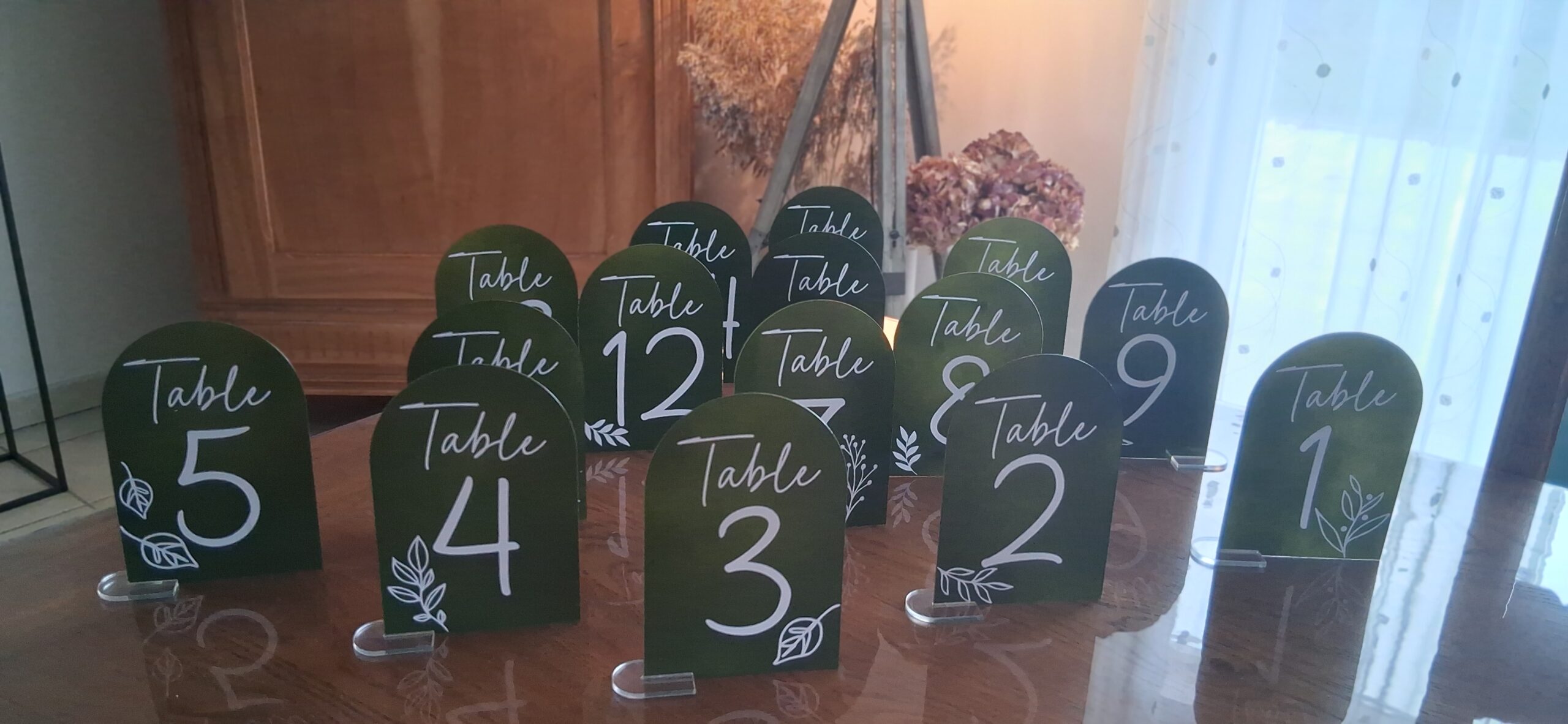 Numéros de table